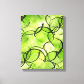 Kunstavant-garde handverf groen canvas afdruk (Voorkant)
