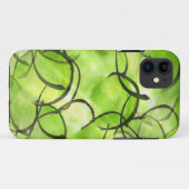 Kunstavant-garde handverf groen Case-Mate iPhone case (Achterkant (horizontaal))
