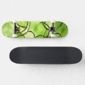 Kunstavant-garde handverf groen skateboard (Horizontaal)