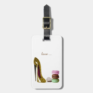 KunstBagagelabels voor Stiletto en Macaroons perso Bagagelabel