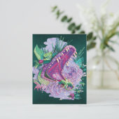 Kunstbakkersalligator, Lover Gift,  cadeau Kaart (Staand voorkant)