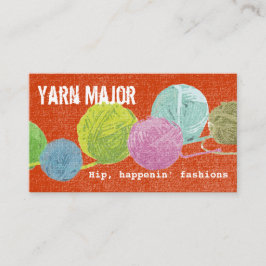 Kunstballen voor pop, van brei- of haakwerk visitekaartje