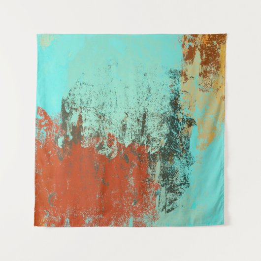 Kunstbehang. Digitale canvasmix. illustratie. T Wandkleed (Voorkant)