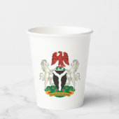 Kunstbekerkopjes met Nigeriaanse vlag Papieren Bekers (Achterkant)