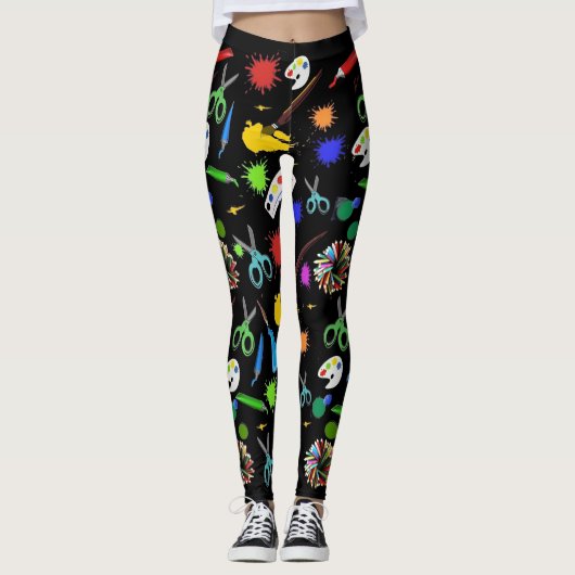 Kunstbenodigdheden Leggings (Voorkant)