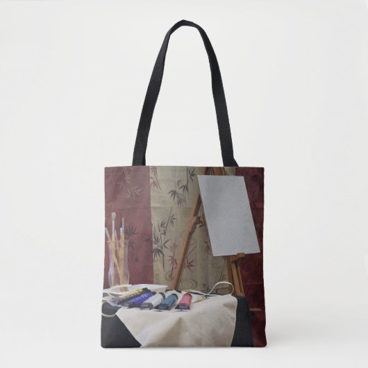 Kunstbenodigdheden voor kunstenaars tote bag (Voorkant)