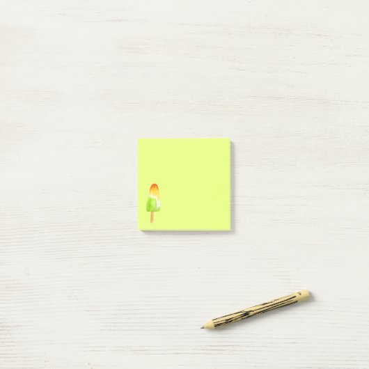 Kunstbenodigdheden voor limoen popsikel meisje post-it® notes (Op bureau)