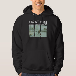Kunstbevriezing zwart hoodie