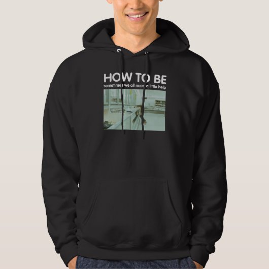 Kunstbevriezing zwart hoodie (Voorkant)