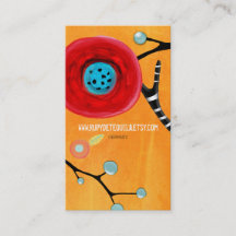 Kunstbewerkt visitekaartje