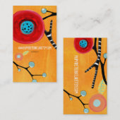 Kunstbewerkt visitekaartje (Voorkant / Achterkant)