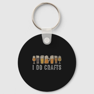 Kunstbier Vintage Ik Doe Ambachten Thuis Brouw Kun Sleutelhanger
