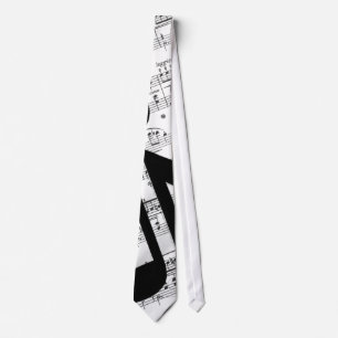 Kunstblad Muziek Stropdas