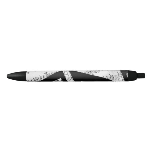 Kunstblad Muziek Zwarte Inkt Pen (Voorkant)