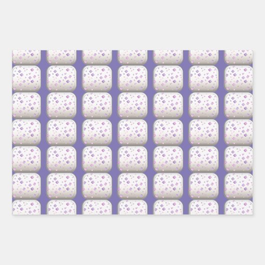 Kunstbladen en kubussen, van papier inpakpapier vel (Voorkant 3)