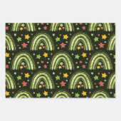 Kunstbladen voor regenboogkerstinslag inpakpapier vel (Voorkant 3)