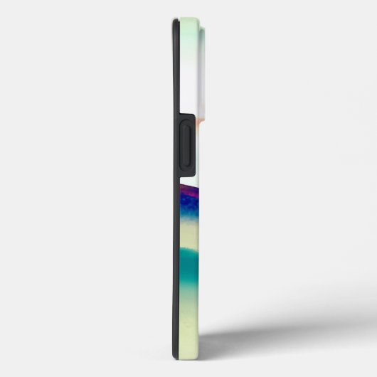 Kunstblauw Abstract landschap monogrammen Case-Mate iPhone Case (Achterkant / Rechts)