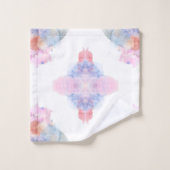 Kunstblauw en roze Waterverf Bad Handdoek (Wasdoekje)