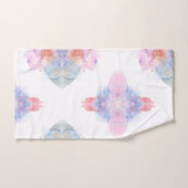 Kunstblauw en roze Waterverf Bad Handdoek (Handdoek)