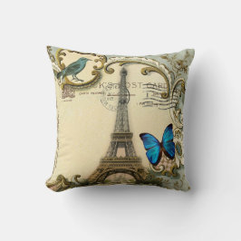 - kunstblauw zwemt in eiffeltoren kussen