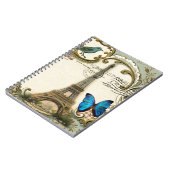 - kunstblauw zwemt in eiffeltoren notitieboek (Linkerzijde)