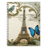  - kunstblauw zwemt in eiffeltoren notitieboek (Voorkant)