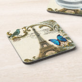 - kunstblauw zwemt in eiffeltoren onderzetter (Linkerzijde)