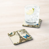 - kunstblauw zwemt in eiffeltoren onderzetter (Rechterzijde)