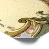 - kunstblauw zwemt in eiffeltoren poster (Hoek)