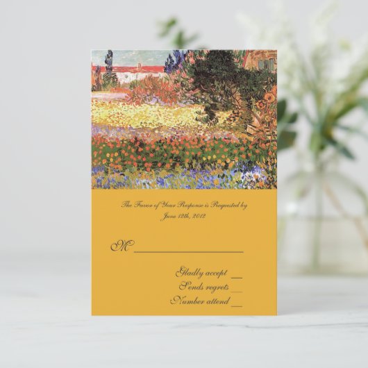  kunstbloeiende tuin, RSVP bruiloft (Staand voorkant)