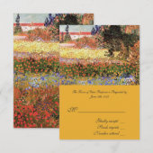  kunstbloeiende tuin, RSVP bruiloft (Voorkant / Achterkant)