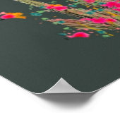 Kunstbloem Poster (Hoek)