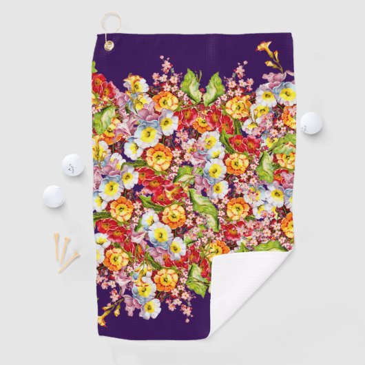  kunstbloem Primrose Golfhanddoek (Insitu)