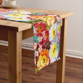  kunstbloem Primrose Korte Tafelloper (Voorbeeld)