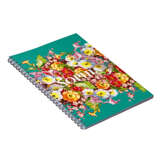 kunstbloem Primrose Notitieboek (Rechterzijde)