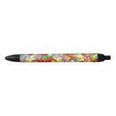  kunstbloem Primrose Zwarte Inkt Pen (Voorkant)