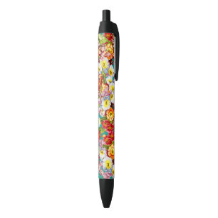 kunstbloem Primrose Zwarte Inkt Pen