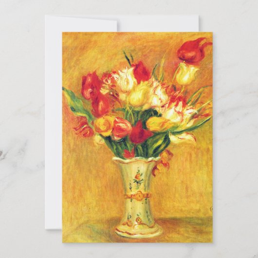  kunstbloem, Tulpen van het Vrijgezellenfeest Reno Kaart (Voorkant)