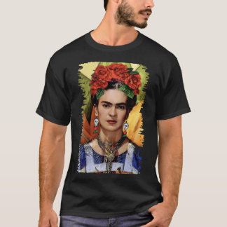  kunstbloemcadeau van Frida kahlo voor fans E T-shirt
