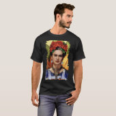 kunstbloemcadeau van Frida kahlo voor fans E T-shirt (Voorkant volledig)