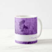  Kunstbloemen Aangepaste naam Paars Koffiemok (Voorkant rechts)