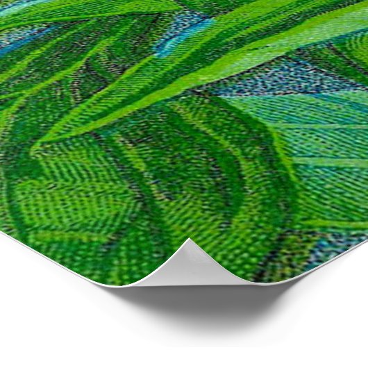  kunstbloemen  afdrukken poster (Hoek)