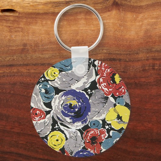  kunstbloemen, bloemen voor Rozen Sleutelhanger (Voorkant)