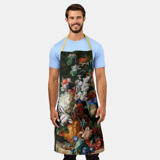  Kunstbloemen Bloemist Artist Painter Custom Schort (Gedragen)