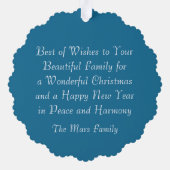 Kunstbloemen en Sinaasappels schilderen Ornament Kaart (Achterkant)