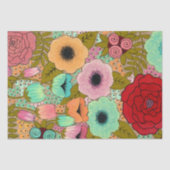 Kunstbloemen, geschilderd kunstjournaal, schittere tissuepapier (Voorkant)