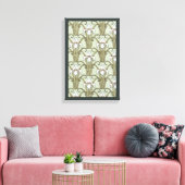 kunstbloemen in een tuin canvas afdruk (Insitu (Woonkamer))