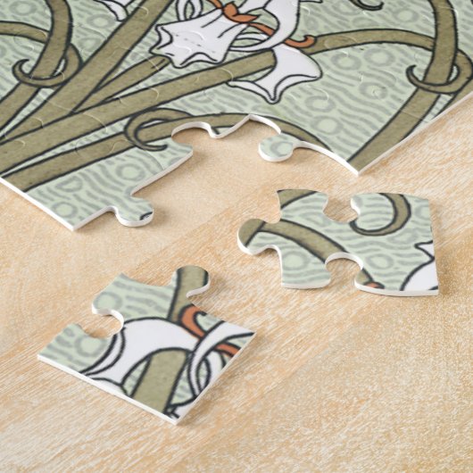  kunstbloemen in een tuin legpuzzel (Zijkant)