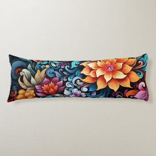 Kunstbloemen Lichaamskussen (Voorkant)