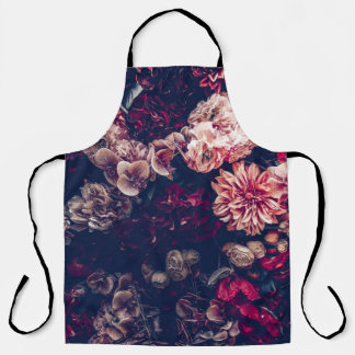 kunstbloemen: muurachtergrond schort